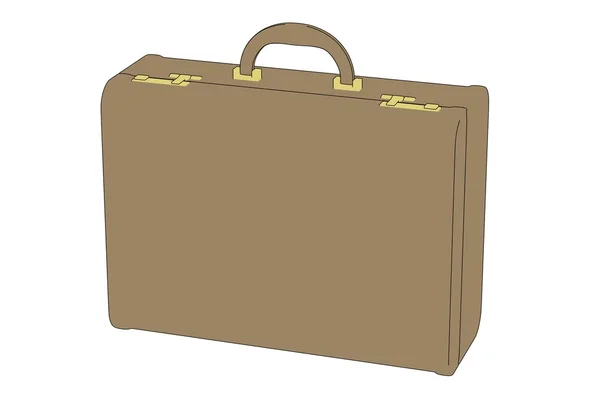 Cartoon image of suitcase (luggage) — Stock Photo, Image