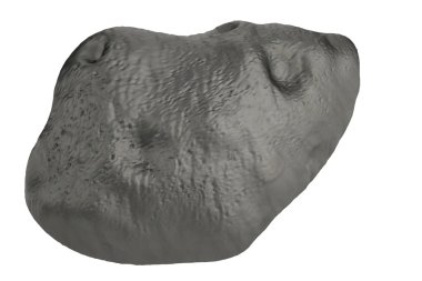 asteroid gerçekçi 3d render