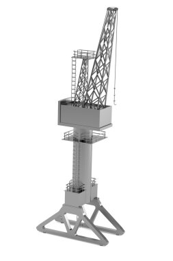 gerçekçi 3d render vinç