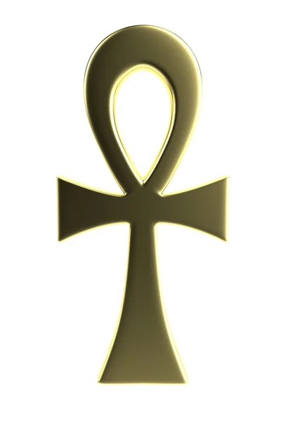 Realistic 3d render of ankh — Stock Photo, Image