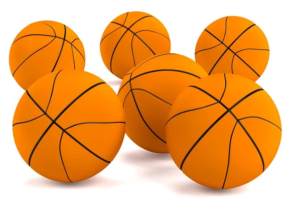 Realistické 3d vykreslení basketbal — Stock fotografie
