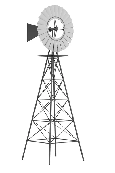 Renderização 3d realista de moinho de vento — Fotografia de Stock