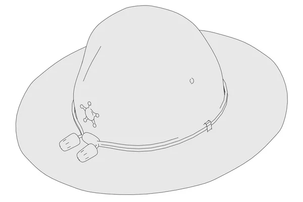Карикатурное изображение шляпы кампании — стоковое фото