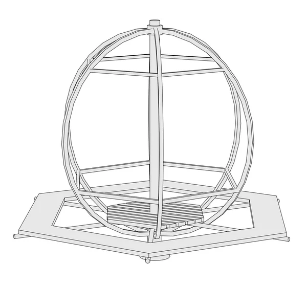 Körhinta - félének játszótér — Stock Fotó