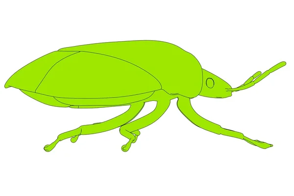 Карикатурное изображение жука-вонючки — стоковое фото