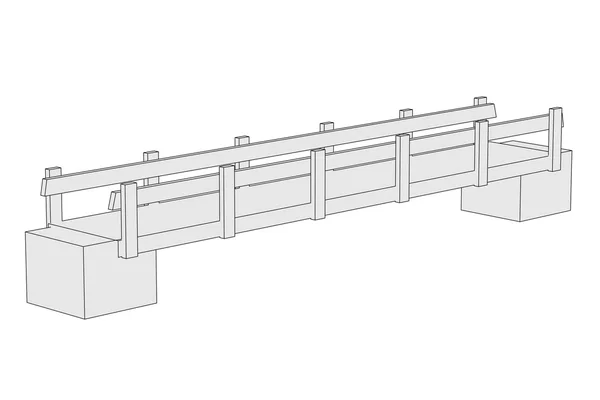 Image de bande dessinée du pont (élément d'architecture ) — Photo