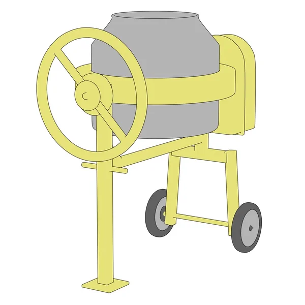 Kreslený obrázek cement mixer — Stock fotografie
