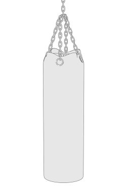 Boks torbası çizgi film resim