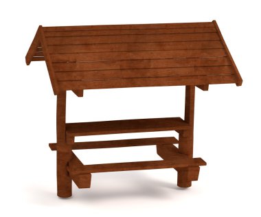 Orman koltuk gerçekçi 3d render