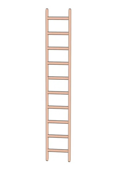 Cartoon image of ladder tool — Stock Photo, Image