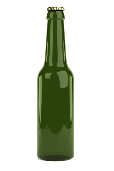 Rendering realistico 3d della bottiglia di birra — Foto Stock