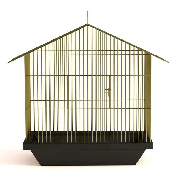 Realistic 3d render of bird cage — Stock Photo, Image