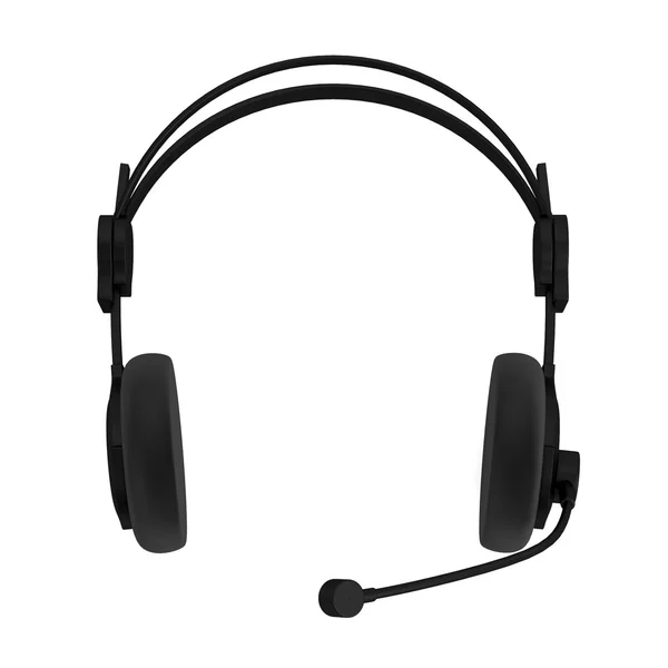 Realistyczne renderowanie 3d słuchawki — Zdjęcie stockowe