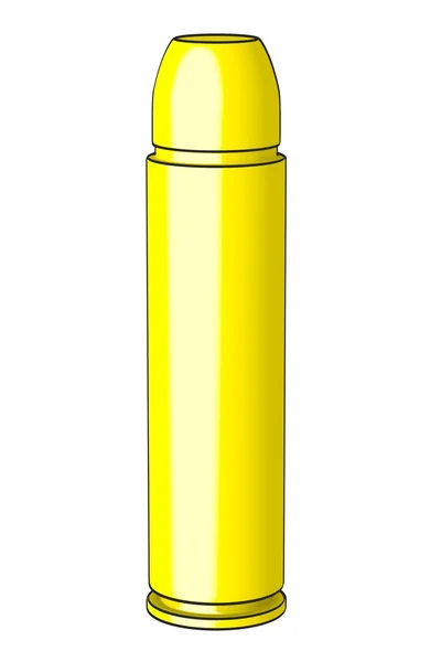 Cartoon image of gun bullet — Stock Photo, Image