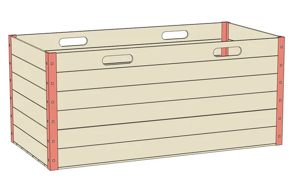 Cartoon image of storage box — Stock Photo, Image
