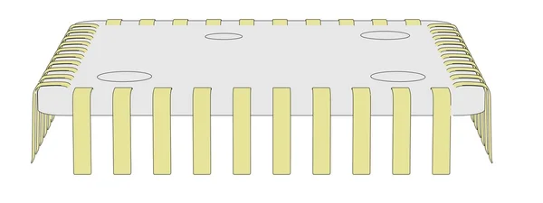 Tecknad bild av en elektronisk del — Stockfoto