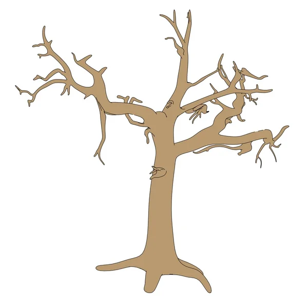 Cartoon image of dead tree — Stock Photo, Image