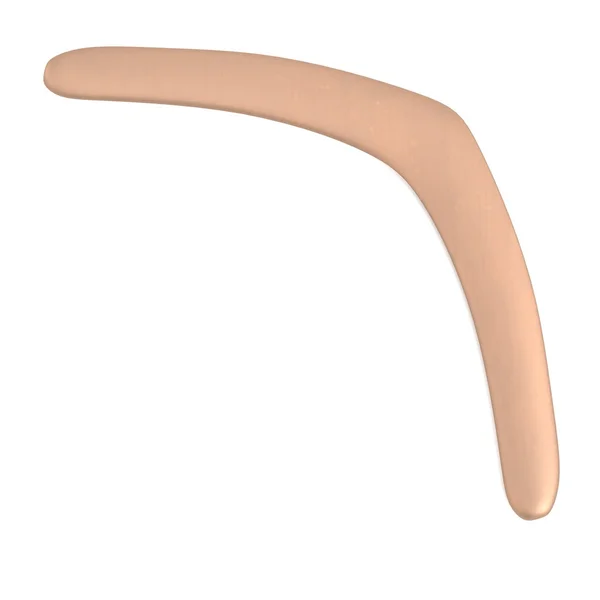 Realistische 3D-Darstellung des Bumerangs — Stockfoto