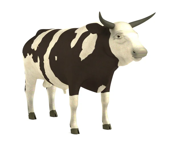 Realistisk 3d render av tjur — Stockfoto