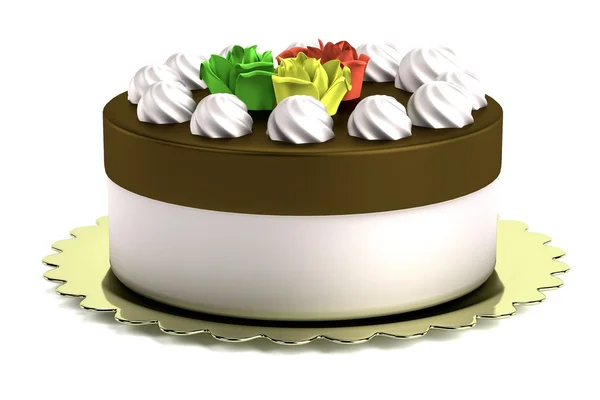 Realistisk 3d Render of Cake — Stockfoto