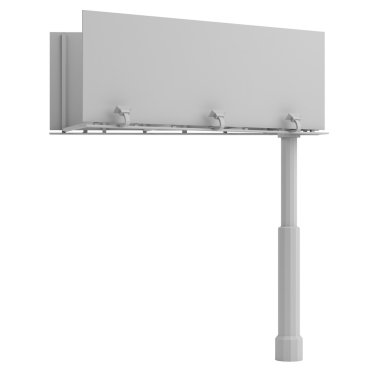 billboard gerçekçi 3d render