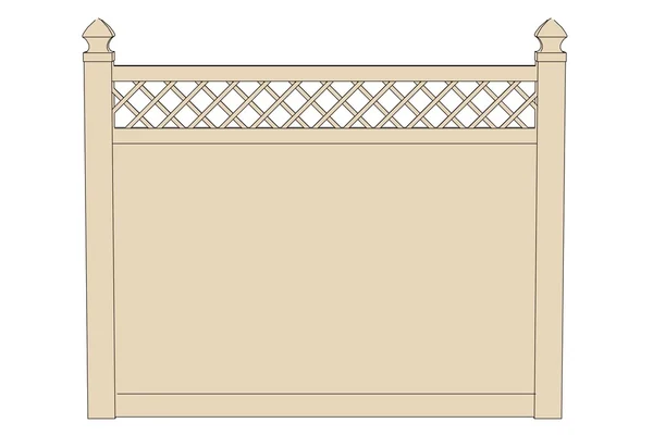 Cartoon illustration of fence (railings) — Stock Photo, Image