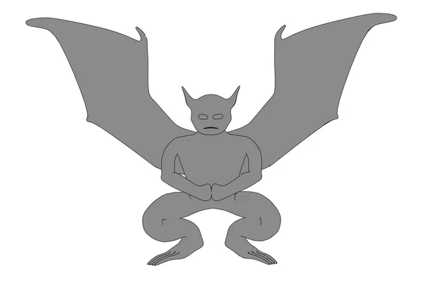 Cartoon image of gargoyle creature — Stock Photo, Image