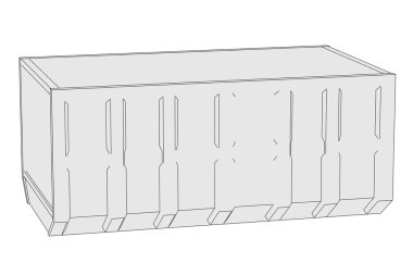 cartoon afbeelding van vuilnis container