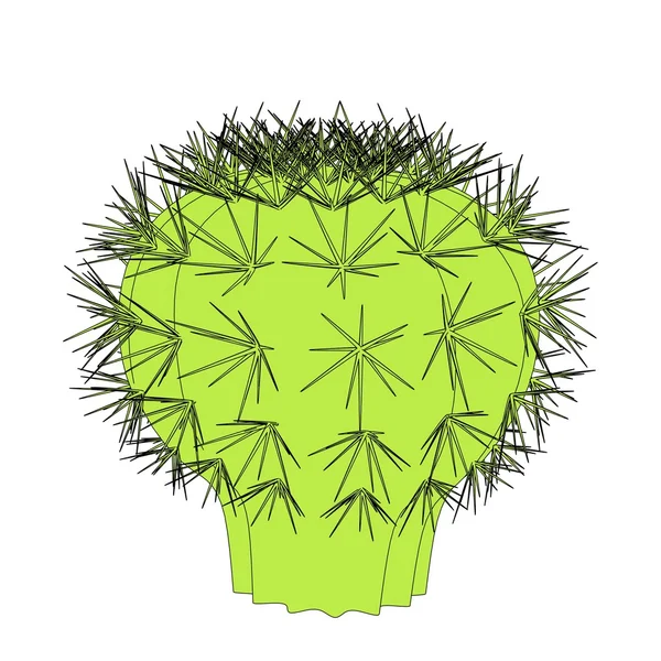 Imagen de dibujos animados de flor de cactus —  Fotos de Stock