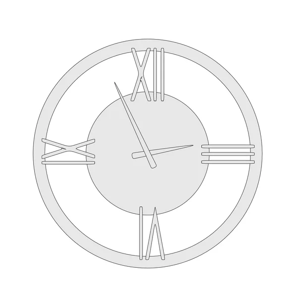 Cartoon image of wall clock — Stock Photo, Image