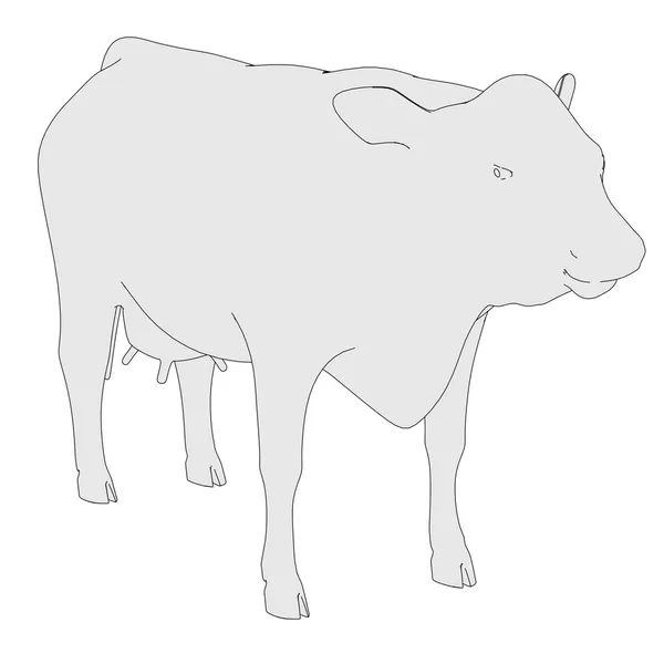 Obraz zwierzę krowa — Zdjęcie stockowe