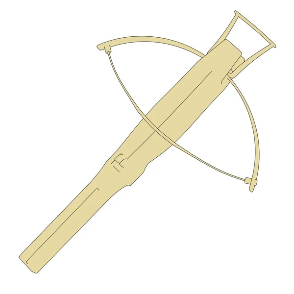 Cartoon image of crossbow weapon — Stock Photo, Image