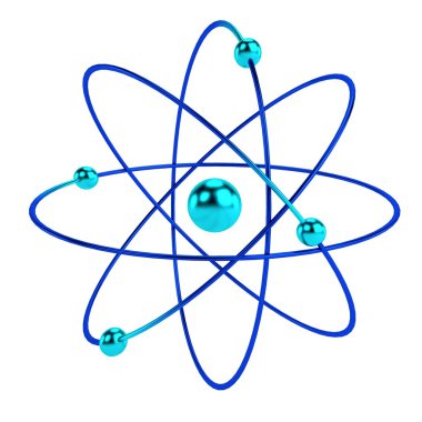 Atom gerçekçi 3d render