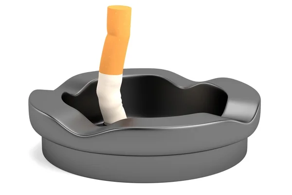 Realistic 3d render of ashtray — Stock Photo, Image