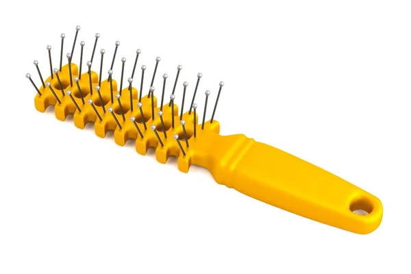 Realistic 3d render of hair brush — Stock Photo, Image