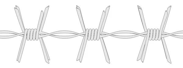 Kreskówka obraz Drut kolczasty — Zdjęcie stockowe