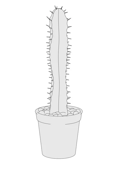 Imagen de dibujos animados de flores de cactus —  Fotos de Stock