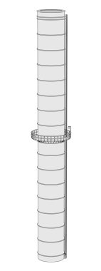 Cartoon image of inustrial chimney clipart