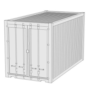 cartoon afbeelding van vuilnis container