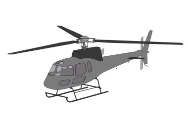 Genel helikopterin çizgi film resim