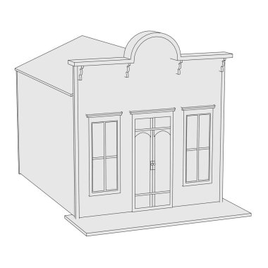 Batı ev çizgi film resim