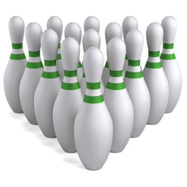 Bowling gerçekçi 3d render