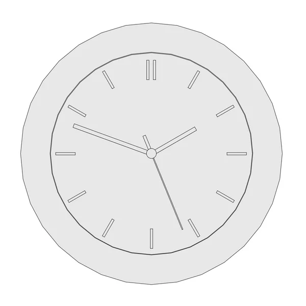 Cartoon image of wall clock — Stock Photo, Image