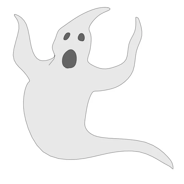 Tecknad bild av ghost monster — Stockfoto