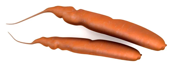 Реалистичный 3D рендеринг моркови — стоковое фото