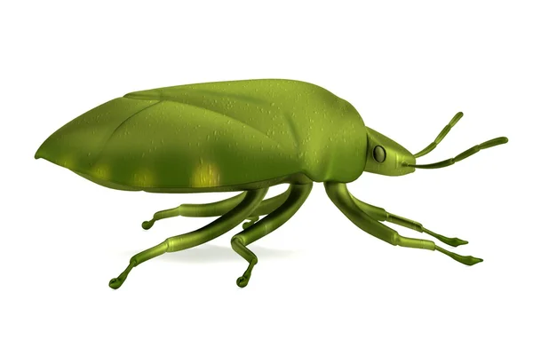 Refleic 3d render of spink bug — стоковое фото