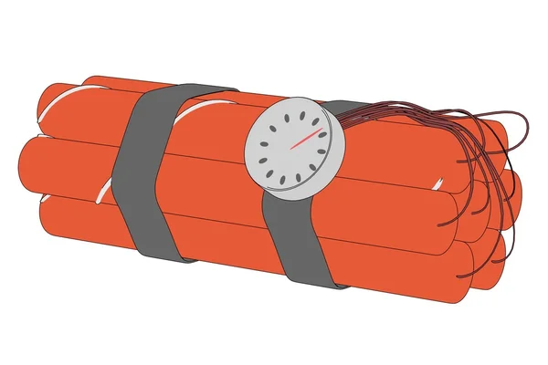 Cartoon illustration of dynamite pack — Stock Photo, Image