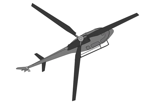 Cartoon image of generic helicopter — Stock Photo, Image