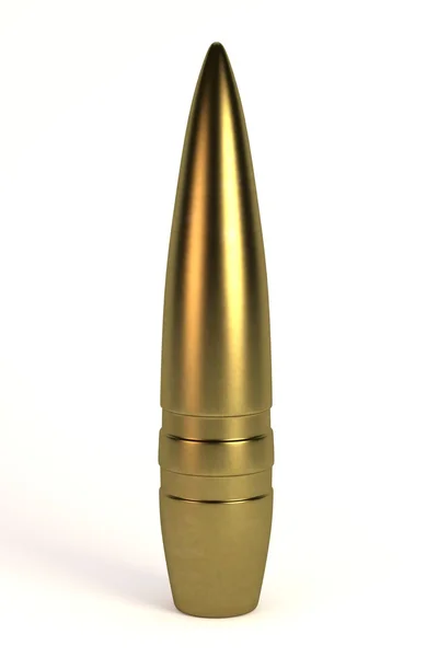 Realistyczne renderowanie 3d Bullet — Zdjęcie stockowe