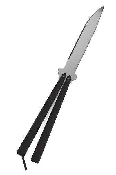 Реалистичный 3D-рендеринг ножа — стоковое фото